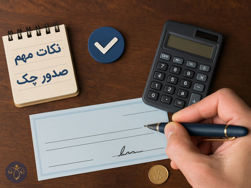 نکات مهم صدور چک